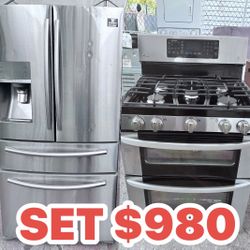 SET DE REFRIGERADOR Y ESTUFA EN MUY BUENAS CON DICIONES CON 2 MESES DE GARANTÍA 