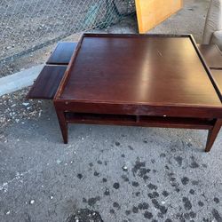 Natuzzi Mahogany Coffee Table 