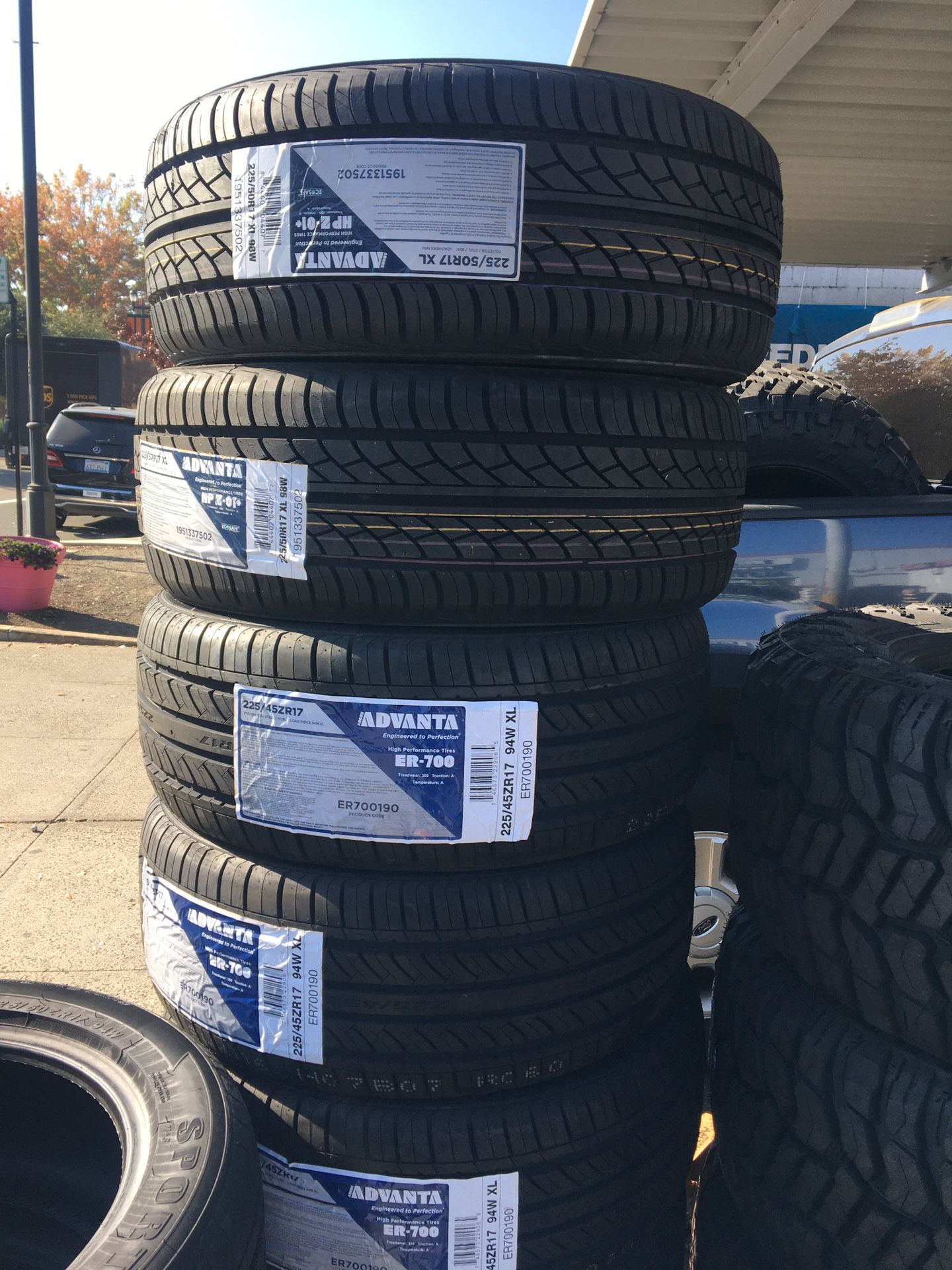 225/45R17 - $299.00 All 4 Installed w/ free alignment