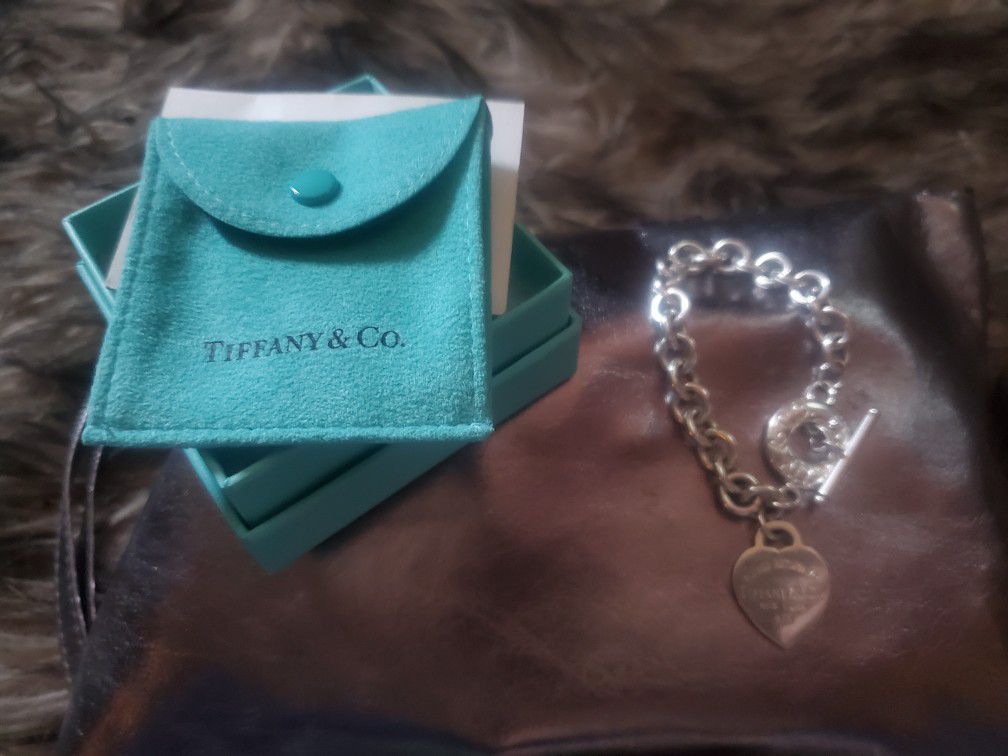 Tiffany & Co .925 Silver Bracelet (See My Other Listing For Matching Ring