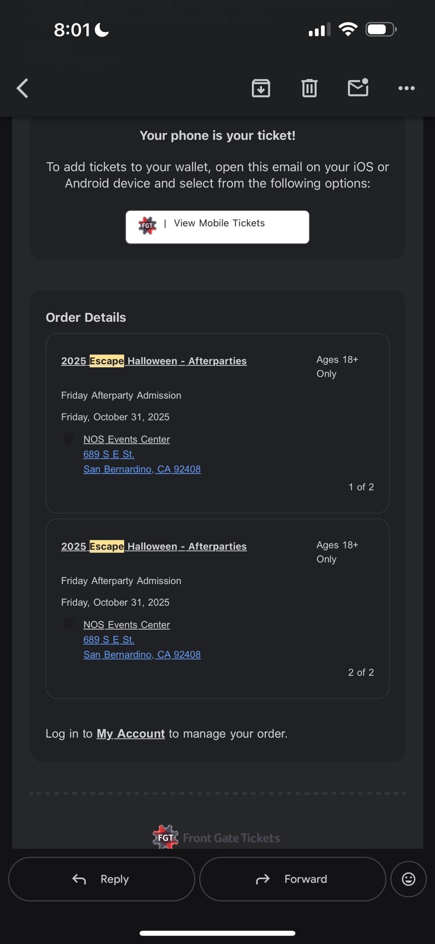 Escape Friday Afterparty 