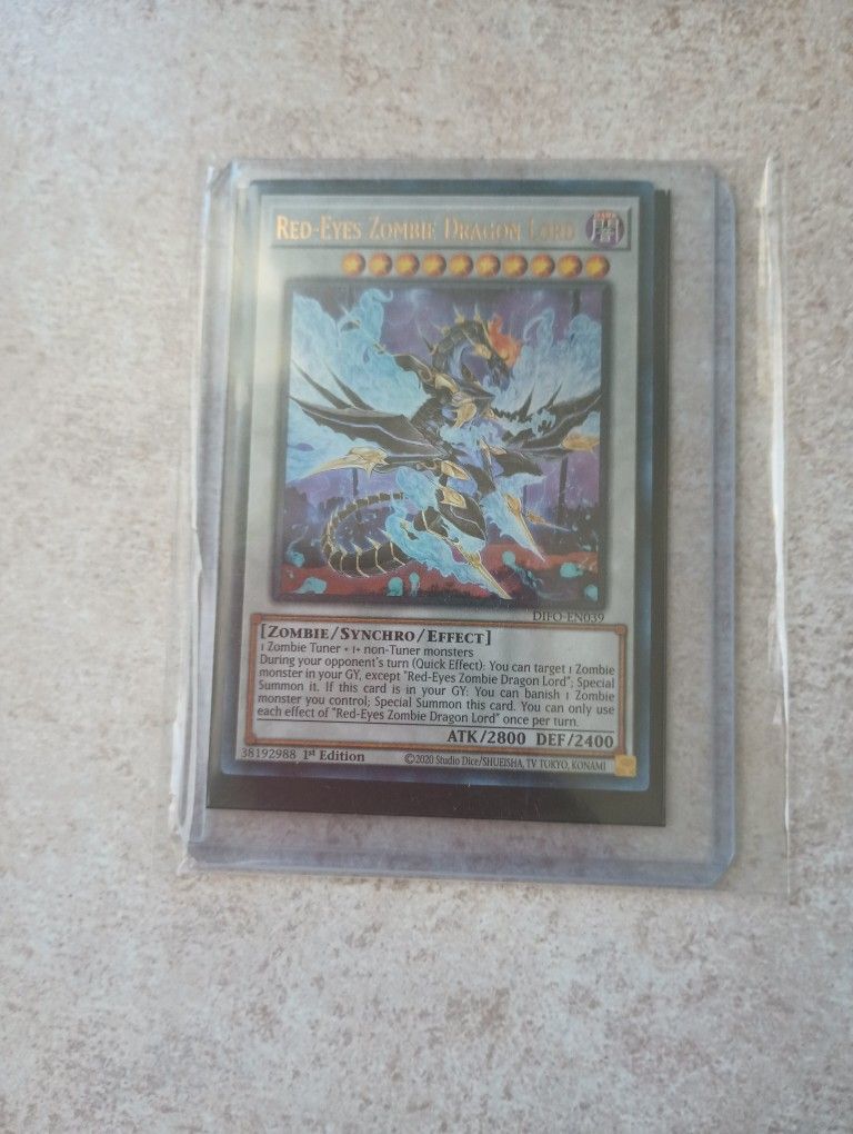 Red Eyes Zombie Dragon Lord Yugioh Cards