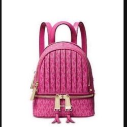 Michael Kors Rhea Logo Messenger Backpack