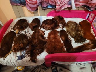 Wigs Different Styled A Few Human Others Synthetic Like New