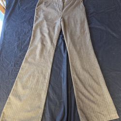 BCBG Maxazria Brown Pinstripe Business Pants