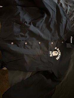 A Bathing Ape BAPE Black Jacket size L good condition
