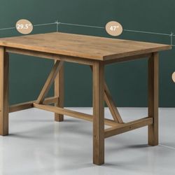 Solid Wood Dining Table (4 People)