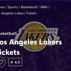 1/4 (2) Lakers Tickets Vs Memphis Grizzlies 