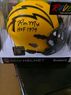 Chargers autographed mini helmet