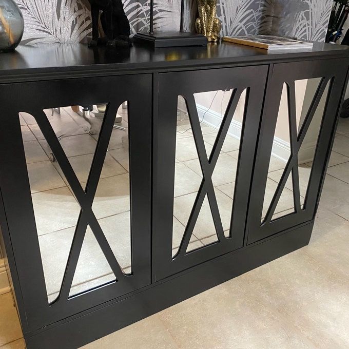 New Mirrored Sideboard Buffet Storage Console 