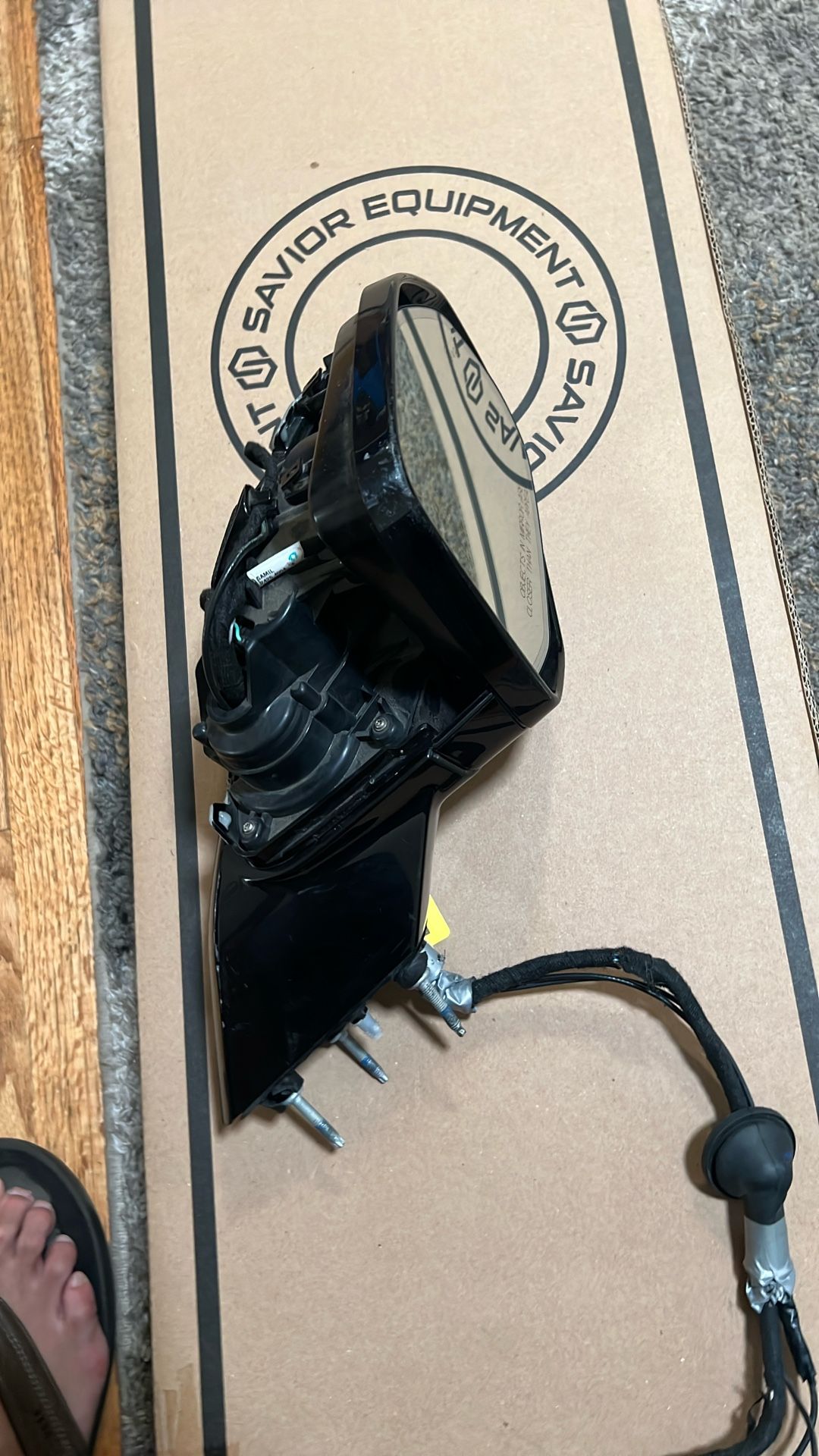 Rivian Passenger Side Mirror Black All Cameras Complete