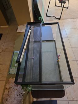 48 gallon terrarium. Bearded dragons and other reptiles, spiders, other insects & plants