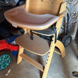 Wooden High Chair