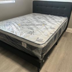 ✨Sleep Comfortably Mattress✨ Mattress pillow top 🟢Queen $150 🟡Full $130 🟠Twin $120 🔴King $260 🔵Cal king $260 ☑️Delivery available $30🚚