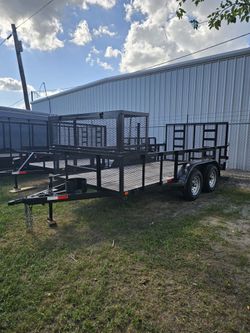 LANDSCAPE 2025 Trailer New 14x6 With Brakes *Traila CON FRENOS