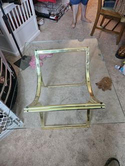 Glass Top End Table