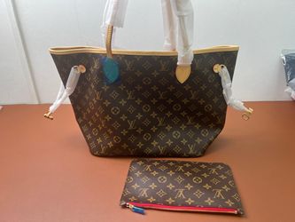 Louis Vuitton Neverfull Monogram Tote with Pouch