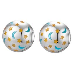 2pcs luminous spacer bead charm