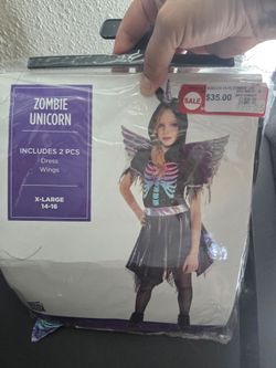 Girl's Zombie Unicorn Costume
