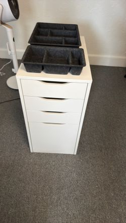 IKEA desk draws with file organizers