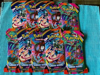 pokemon chaos Rising 10 packs