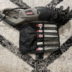 Craftsman Reciprocating Saw Corded W Blades Used
