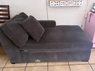 Dark gray lounge Sofa / Couch