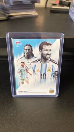 Topps Now Lionel Messi Argentina Retirement Card