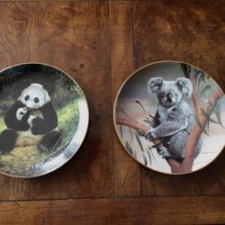 1988  The Panda   And   1990  The koala Collectors Plates