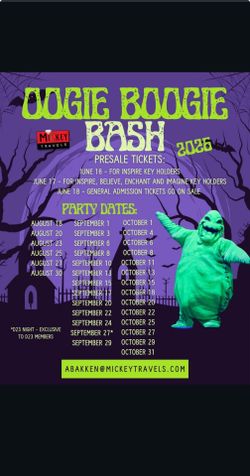 Oogie boogie bash