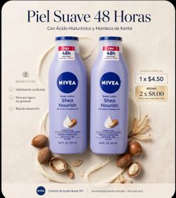 Nivea Shea Nourish Body Lotion 8.4 oz (250 ml) – Brand New / Sealed