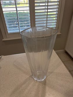 Large glass vase