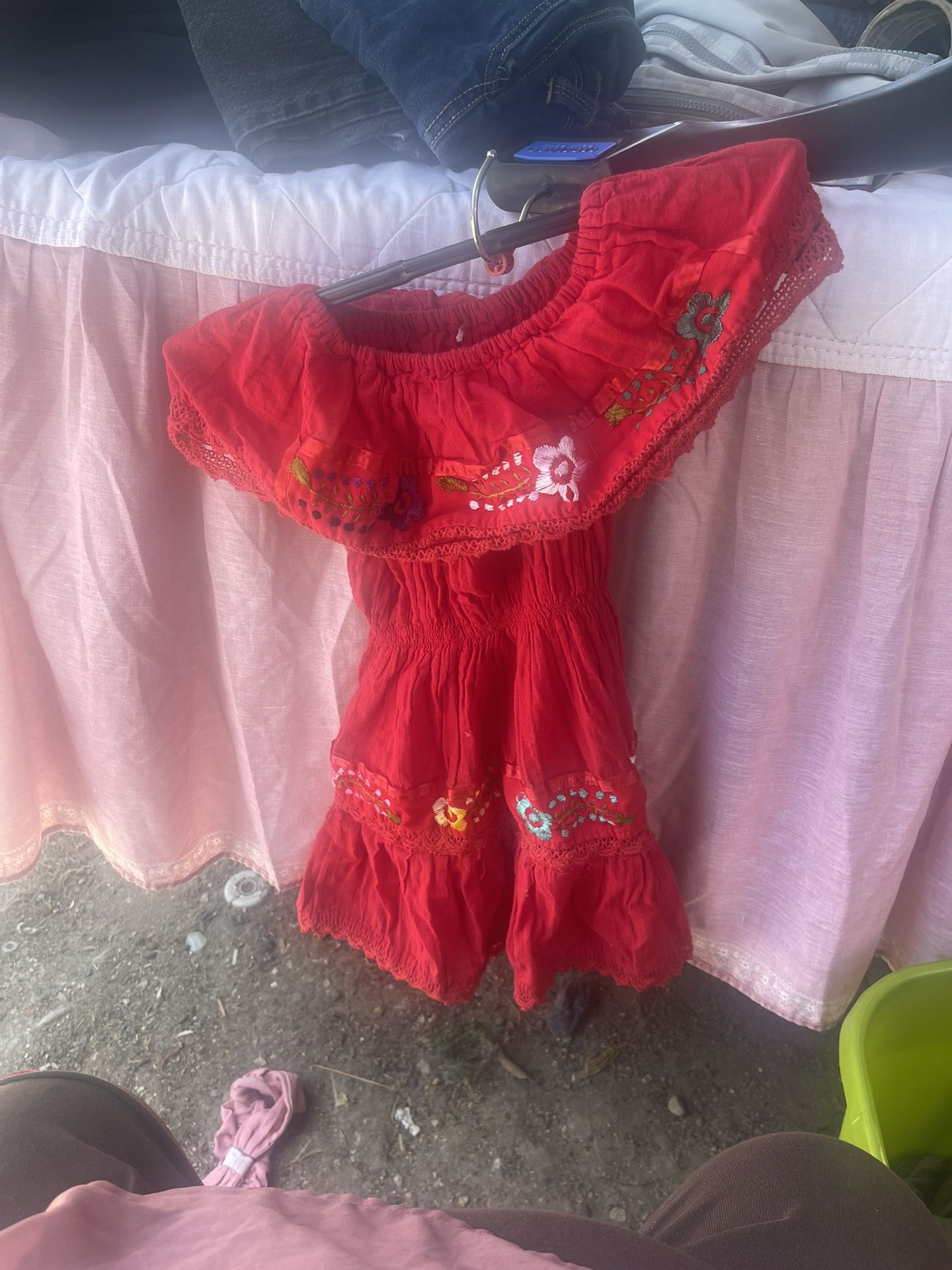 Vestido Para Fiesta Mexicana Medida4 A 2 Dolares