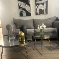 3 Set Gold Coffe Table