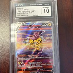 Pokemon Raiku V CGC 10 Crown Zenith 