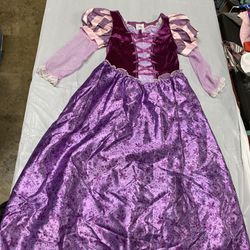 Disney Rapunzel Girls Dress Size 9/10 Large