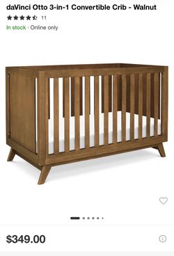DaVinci Otto 3-in-1 Convertible Crib Walnut