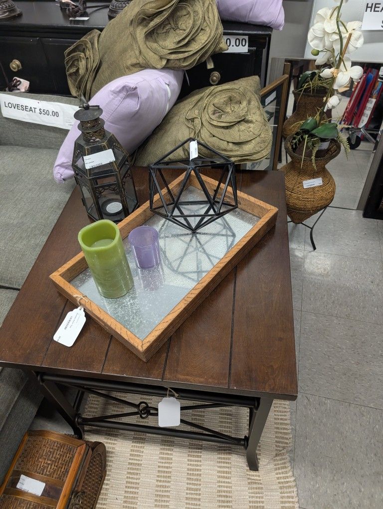 Solid Wood Brown End Table