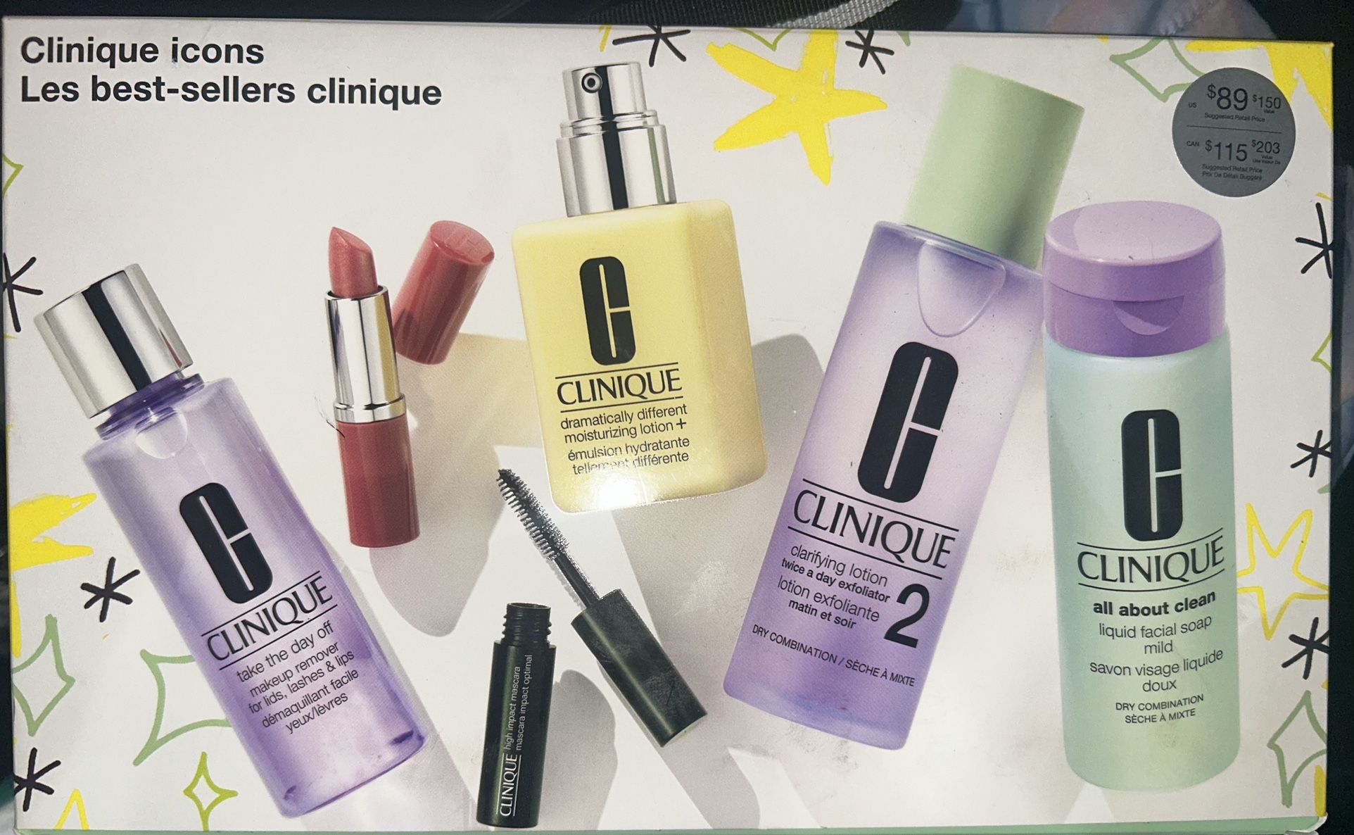 BRAND NEW - CLINIQUE 6 PIECE SET