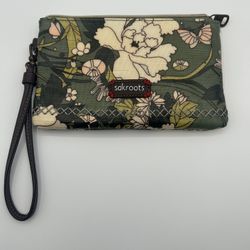 New Sakroots Artist Circle Floral Multi In Bloom Smartphone Crossbody Bag Wallet