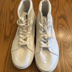 Ladies Vans White High Top (new) Size 7