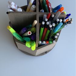 High Quality Office Pen Holder SPINS 360 degrees! PENS INCLUDED