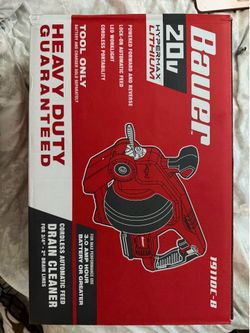 Bauer automatic feed drain cleaner