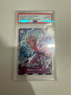 One Piece Monkey D. Luffy PSA 10 Promo Bandai 23-24