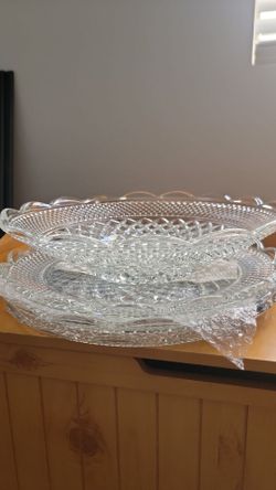 Authentic Crystal Bowls and Platter Dishes