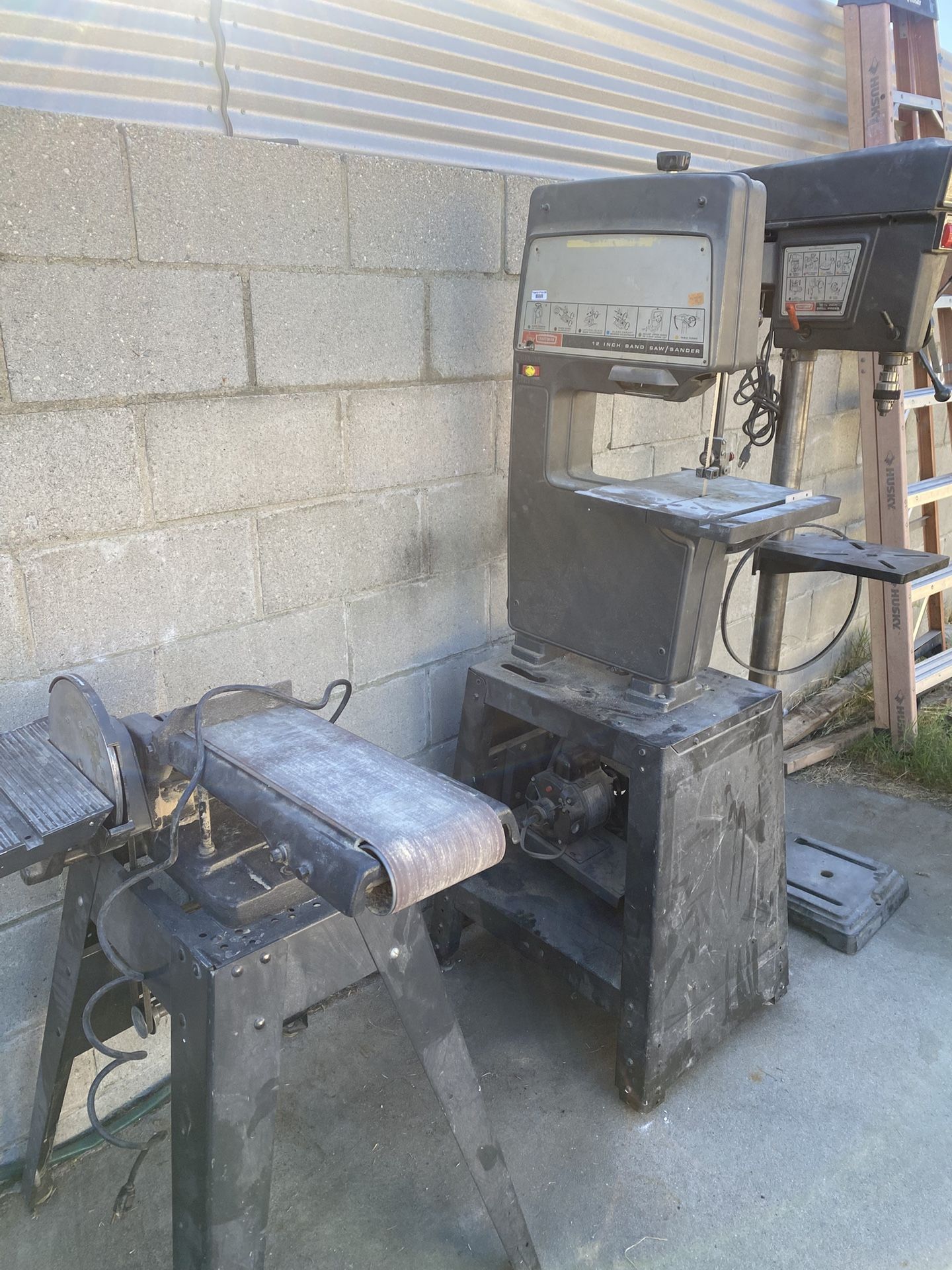 Bundle of 3: Drill Press, Sander, Band Saw