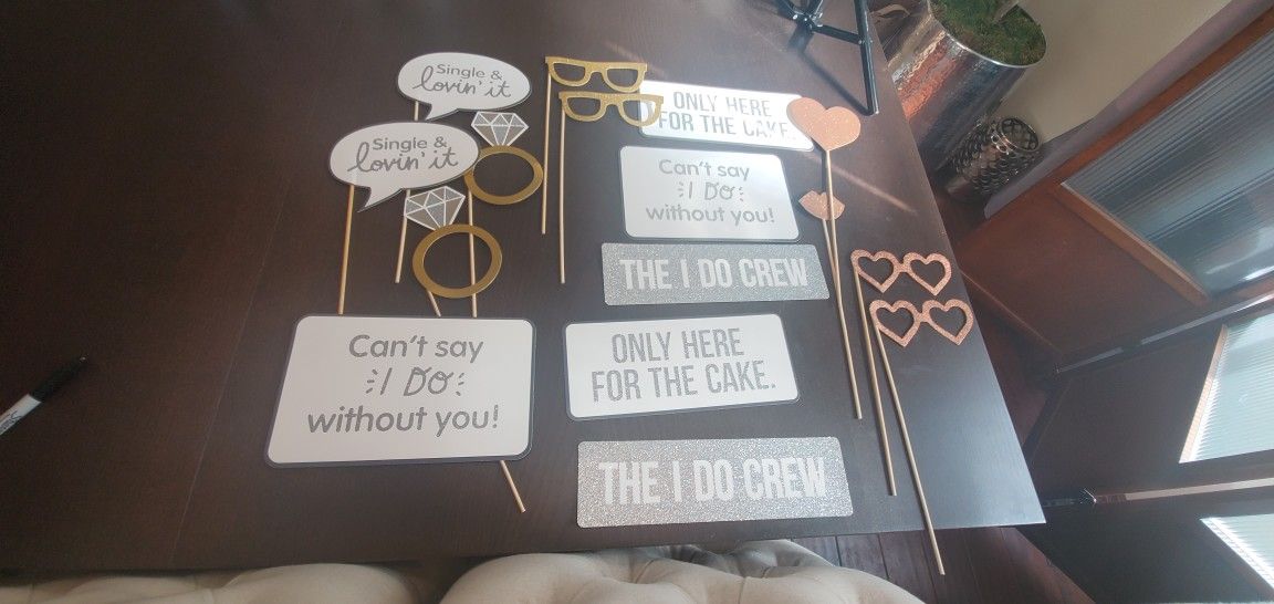 Wedding Photo Booth Props