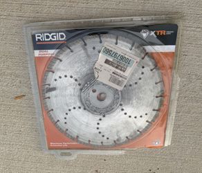 Diamond blade light use Ridgid