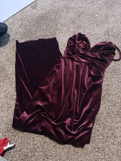 wine red sparkly dress