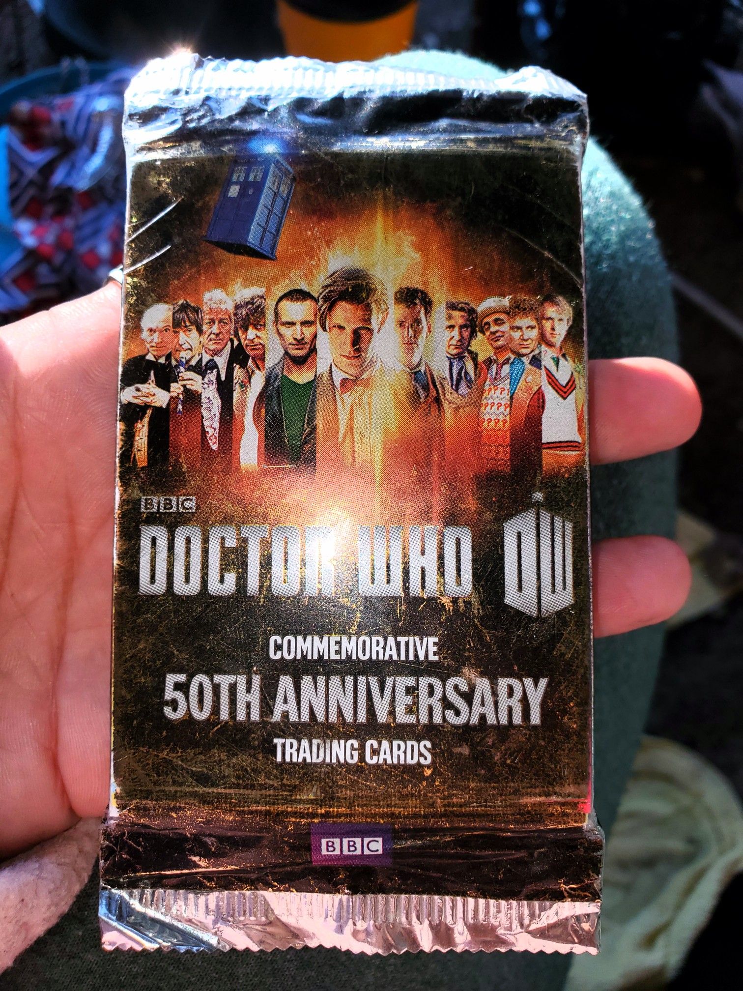 Rare Bbc Topps Dr. Who 50th Anniversary Trading Card Pack Unopened Not